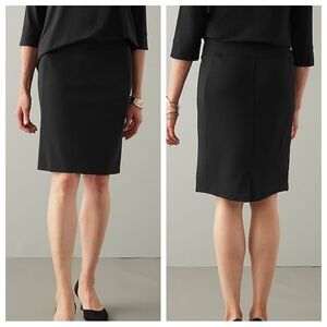 J. Jill Wearever Collection Classic Black Pencil Skirt